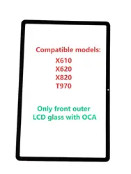 Enhanced Touch Screen Panel with OCA for Tablets - High - Quality Front Outer LCD Glass (Only front glass)