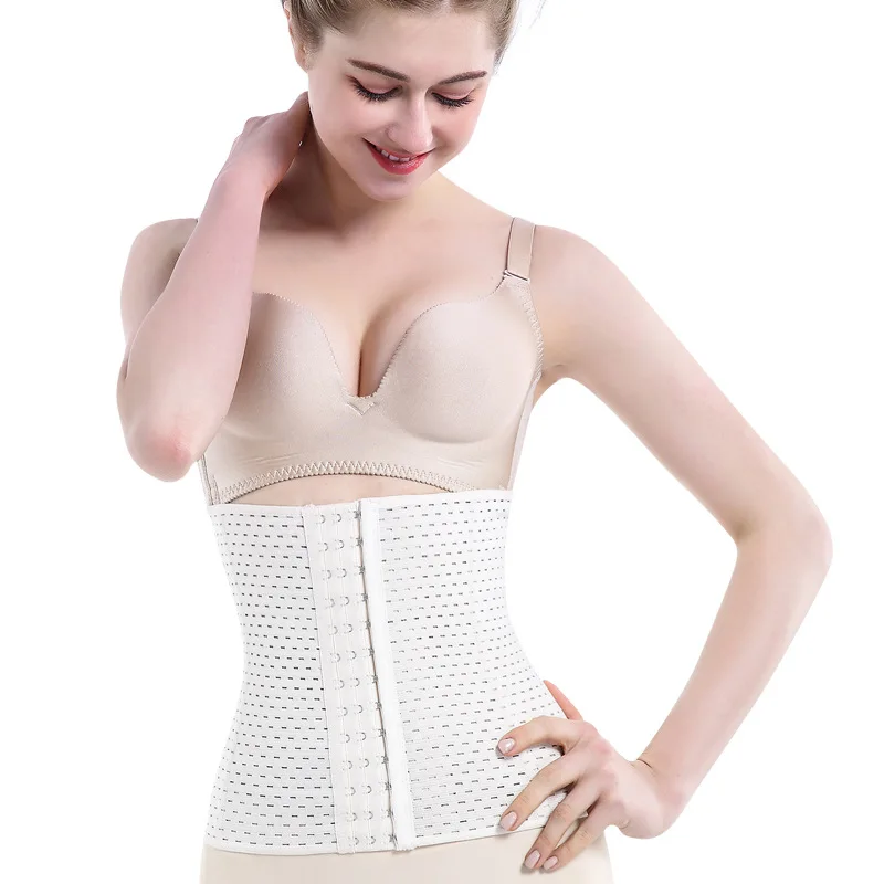 Women Waist Trainer Steel Bone Cincher Corset Belt Shaper Body Shapewear Underbust Control Elasticat Slimming Tummy Belt Fajas