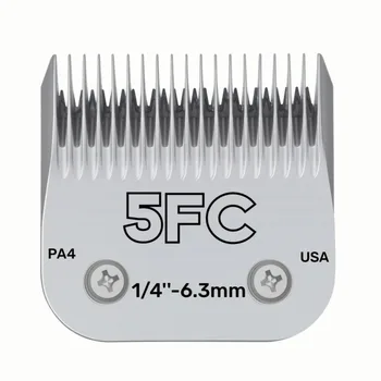 Cuchillas de repuesto para cortadora de aseo de s, hoja de acero inoxidable desmontable, 5FC, Compatible con Andis/Wahl / Oster