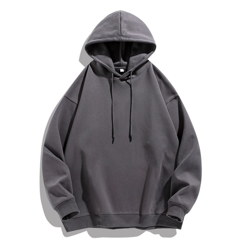 Spring and Autumn unisex hooded jacquard sweatshirt men, long sleeved loose top for men_voghion.com