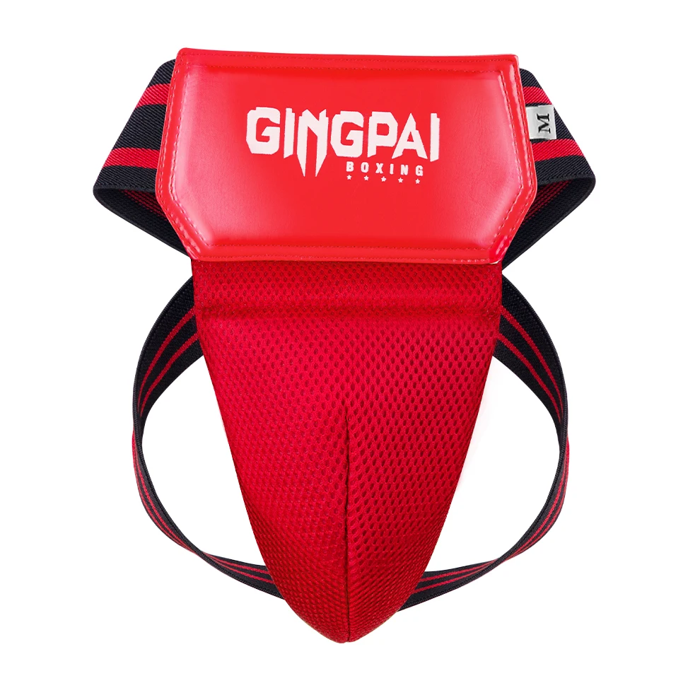 Rot Blau Schwarz MMA Kickboxen Sport Schrittschutz Herren Kinder Taekwondo Sanda Trainingsschutz Suspensorium Tiefstütze unten – Detail 12