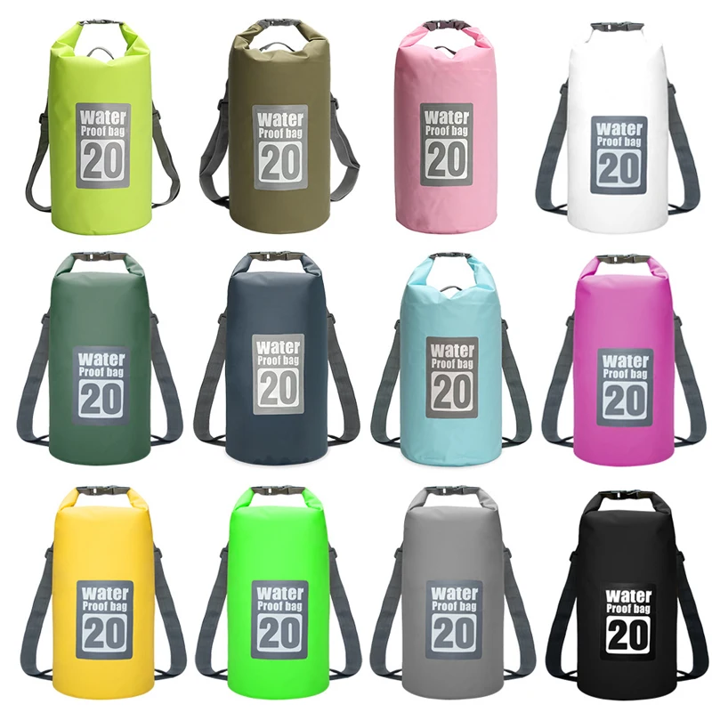 Dry Bag Waterproof Floating Backpack 5L/10L/15L/20L/30L Roll Top Dry Storage Bag for Kayaking Boating Surfing Rafting Fishing waterproof dry bag