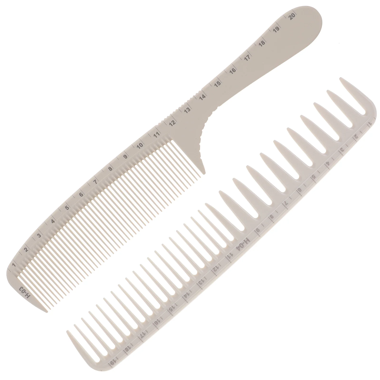 2pcs Haircut Combss with Scale Hairdressing Combss Styling Tools Fine Wide Teeth Barber Combss