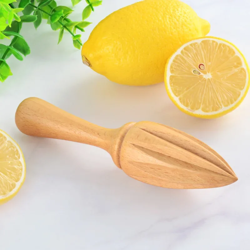Wooden Lemon Squeezer Manual Juicer Fruit Orange Juice Squeezer Citrus Juicer Baking Kitchen Tools 1Pc