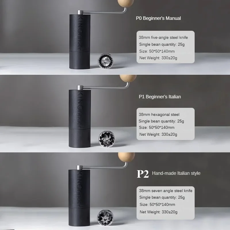 مطحنة قهوة يدوية من كينجريندر ، مطحنة يدوية منزلية...