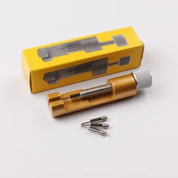 Precision Metal Watch Strap Adjustment and Repair Tool with Easy Link Remover (Gold)