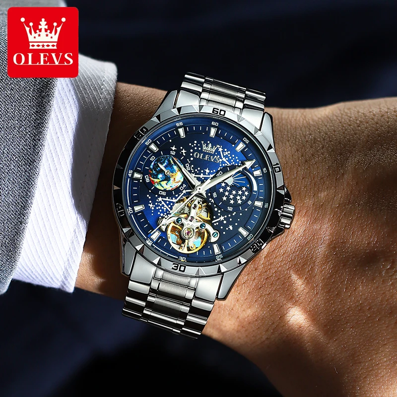 ساعات OLEVS الأصلية للرجال مقاومة للماء ومتعددة ال...