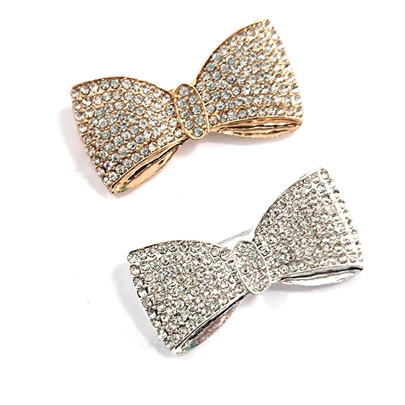 10pcs Bowknot Brooches with Rhinestons for Women High Grade Fashion Pins Coat  Accessories Jewelry Gifts BH014-BH015