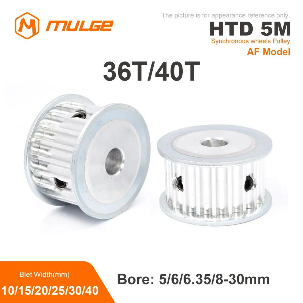 tipo Cronometrando a Polia 36t 40 Dentes Furo 10 12 Correia Impressa 3d 12 para 5gt Largura 10 15 20 26 30 40 mm 720m Htd5m-af