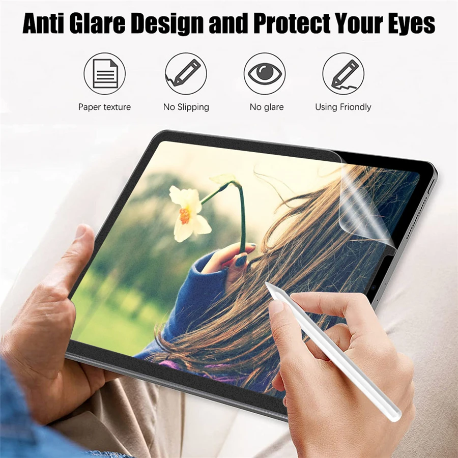 3Pcs Paper Feel Like Screen Protector For ipad Air 11 Pro 13 2024 10th 9th Generation 8 7 6 Air 5 4 Pro 11 12.9 10.5 M5 No Glass — view 3
