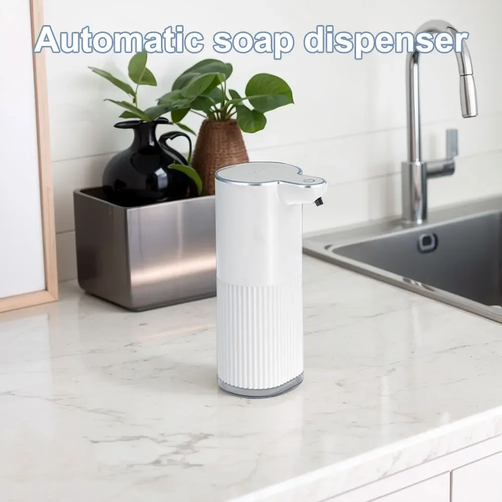 Automatic Soap Dispenser Wall Mount Dish Soap Dispenser Hands Free USB Rechargeable Electric Soap Dispenser 4 Levels Adjustable