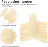 10-40 Pack Plastic Mini Pet Hangers Dog Clothing Hanging Racks Doll Outfit Hanger Puppy Accessories Coat Costume Hangers 1