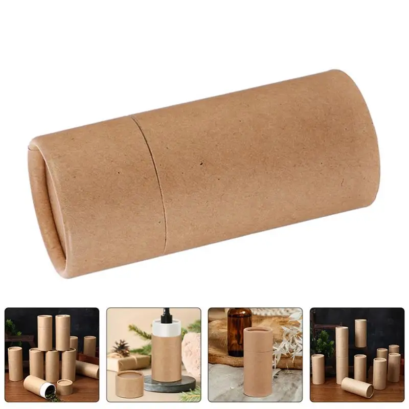 Kraft Paper Cylinder Tubes with Lids – Round Storage Jars for Tea, Coffee, Spices, Cand... - SKU KPC09092 - UGI Packaging