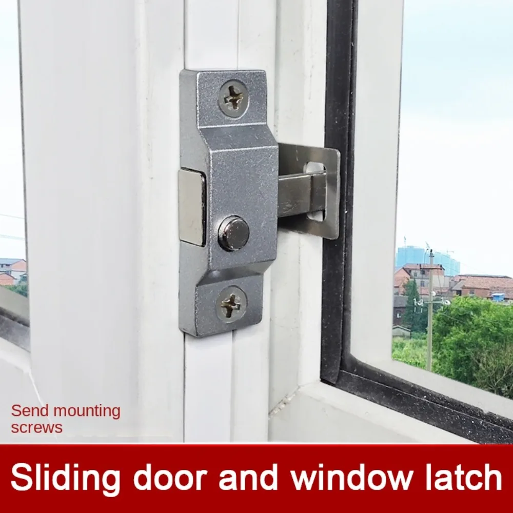 Creative Zinc Alloy Sliding Door Latch Hardware Anti-theft Spring Latch Durable Security Bolt Latch Cabinet