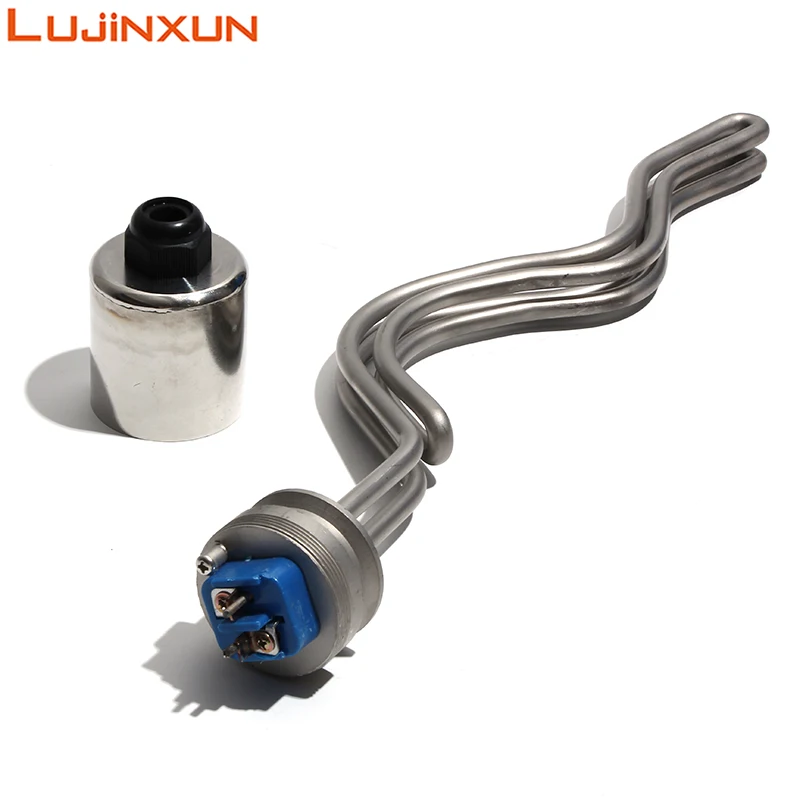 LUJINXUN 1.5" Inch (OD50.5mm) Tri-clamp Ripple Heating Element Electric Immersion Water Heater 5500W 240V