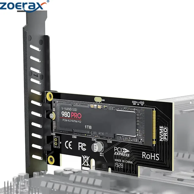 ZoeRax NVME Pro Adapter M.2 NVME Pro SSD to PCIe 4.0 Adapter Card Pcie Video