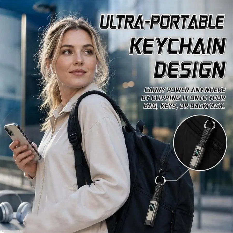 รูปสินค้า สายชาร์จพกพา 4 in 1 65W USB-C กับหน้าจอแสดงผล