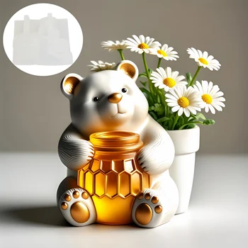 Bear Hug Pot Mold 1