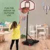 Adjustable Basketball Hoop 5-7 FT, Portable Basketball Goal with Stand & Wheels, Indoor Outdoor Play for Kids Teens Adults