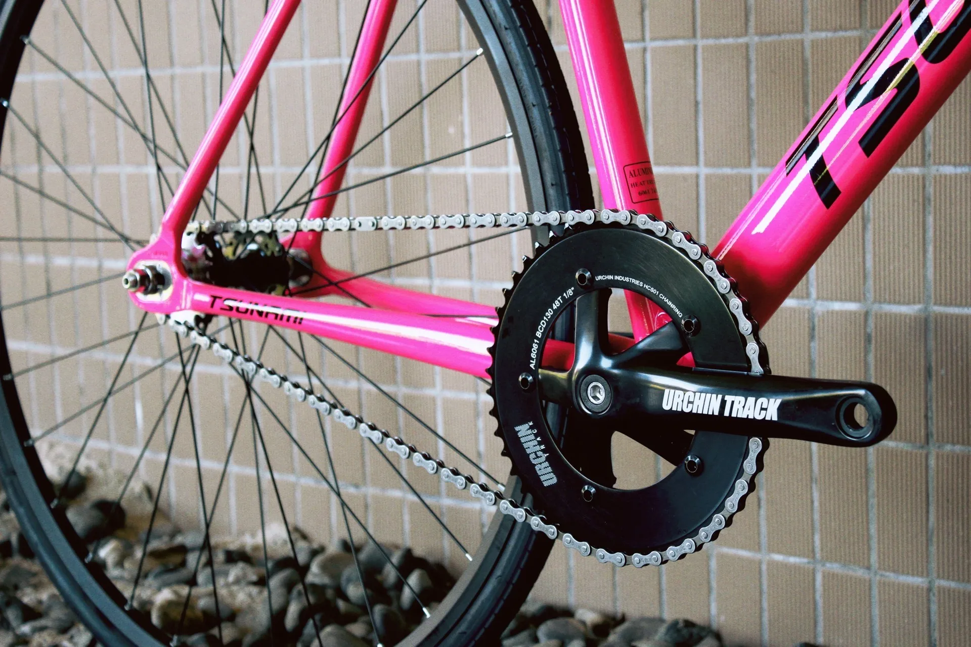tsunami snm100 chameleon 52size ピストバイク 競輪 700c
