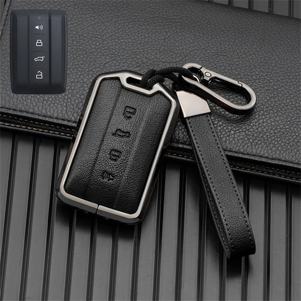 

Alloy Car Remote Key Fob Case Cover Protector Shell Bag For Great Wall GWM WEY TANK 300 500 Tank300 Tank500 Keychain Accessories