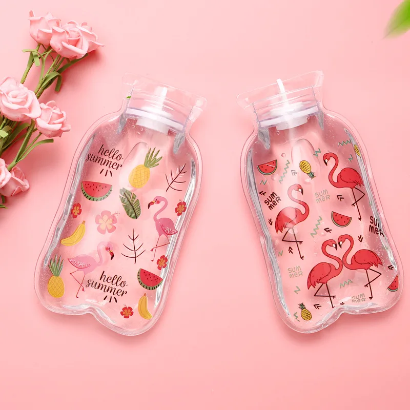 Bottle Mini Cartoon Hot Water Transparent PVC Hot Water Bottle Small 15 S2550842a54da41b494a3123b741bb211K