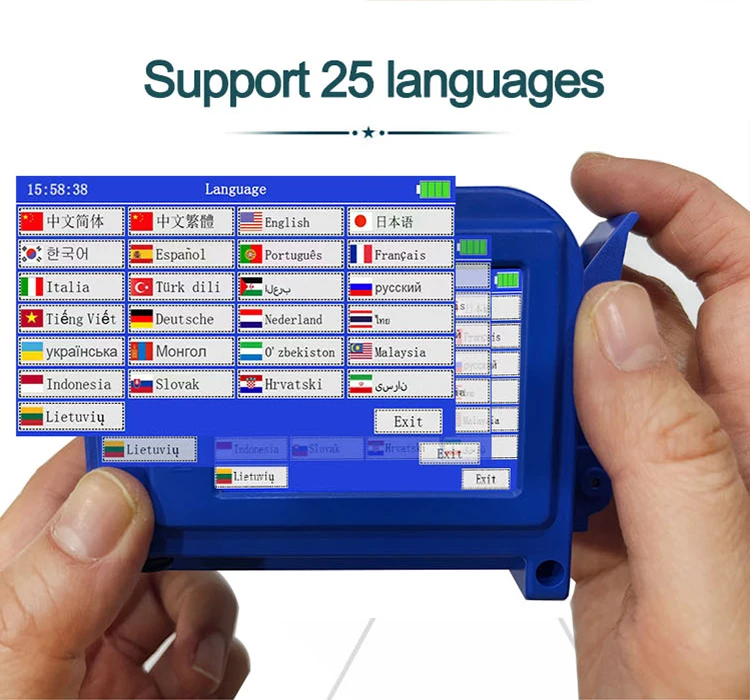 PC11Plus 12.7/25.4mm Mini Printer Portable Printer QR Bar Batch Code Date Number