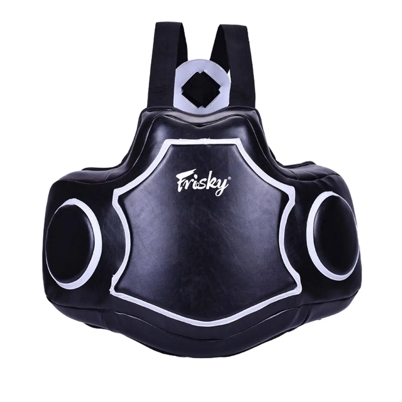 Boxing Body Protector, Chest Protector PU Leather Adult Thickened Body Guard,