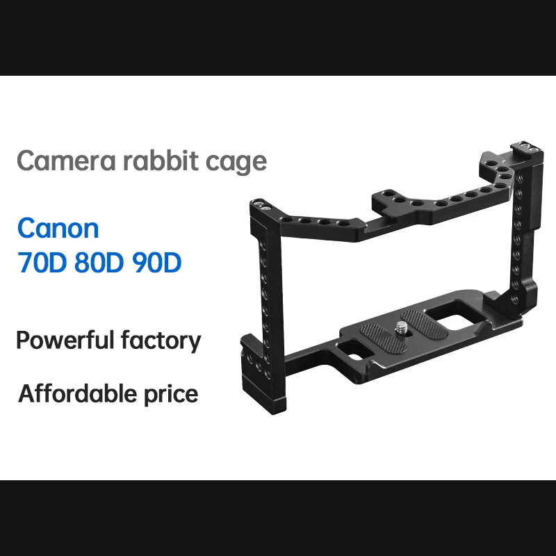 Slr Camera Cage Metal Expansion Camera Cage Kit Is Applicable To Canon 70D 80D 90D-016