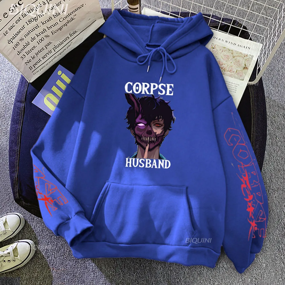 Corpse Husband Hoodie Miss You Print Merch Sweatshirt Long Sleeve Punk  Clothes Male Unisex Loose Streetwear Men Hoody Tracksuit - AliExpress
