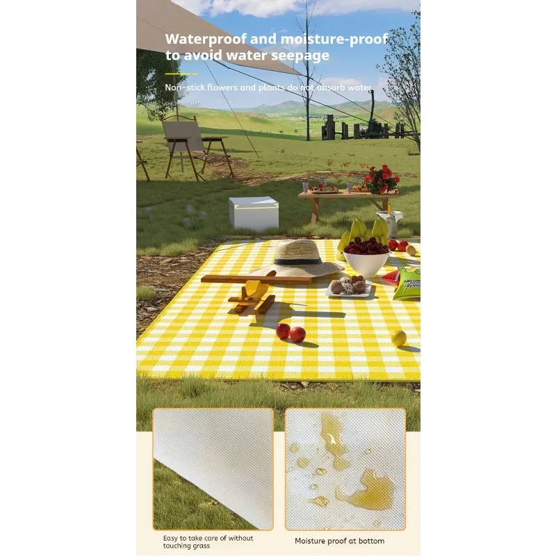 حصيرة شاطئ مقاومة للماء، مرتبة قابلة للطي، خفيفة ا...