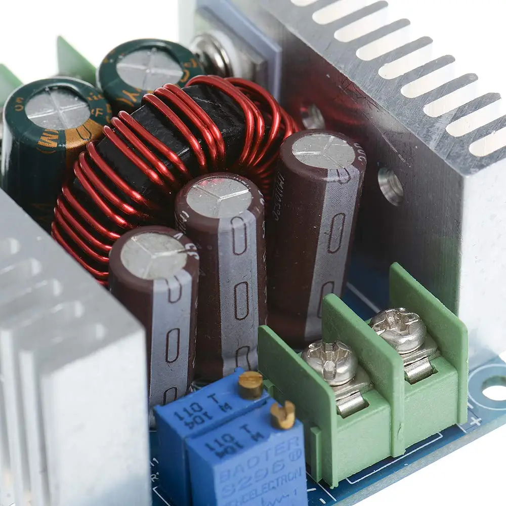 Voltage Regulator 20A 300W CC CV Step Down Module Adjustable DC 6-40V to 1.2-36V Buck Converter Constant Current Power Supply