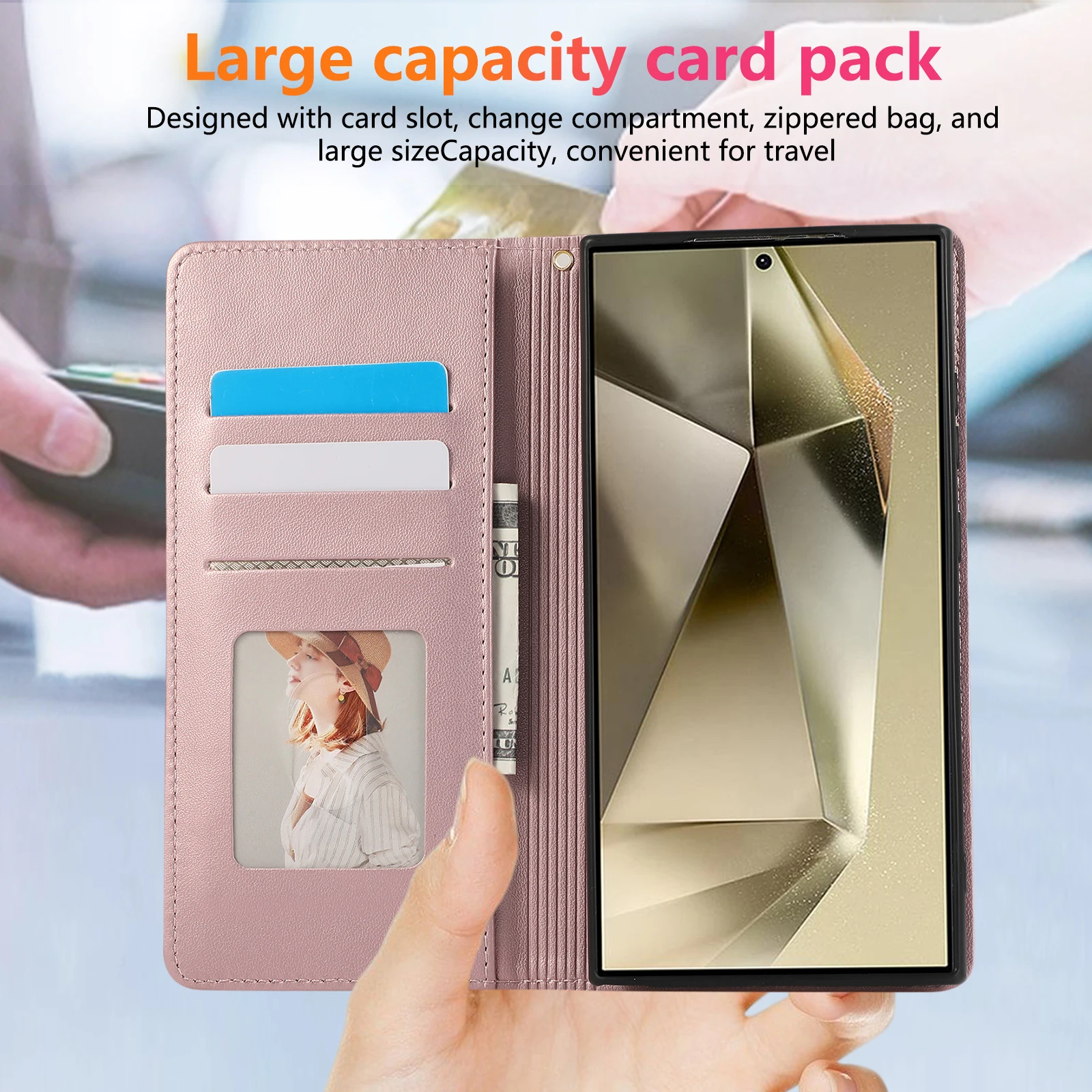 Funda tipo libro magnética para samsung galaxy con tarjetero_voghion.com
