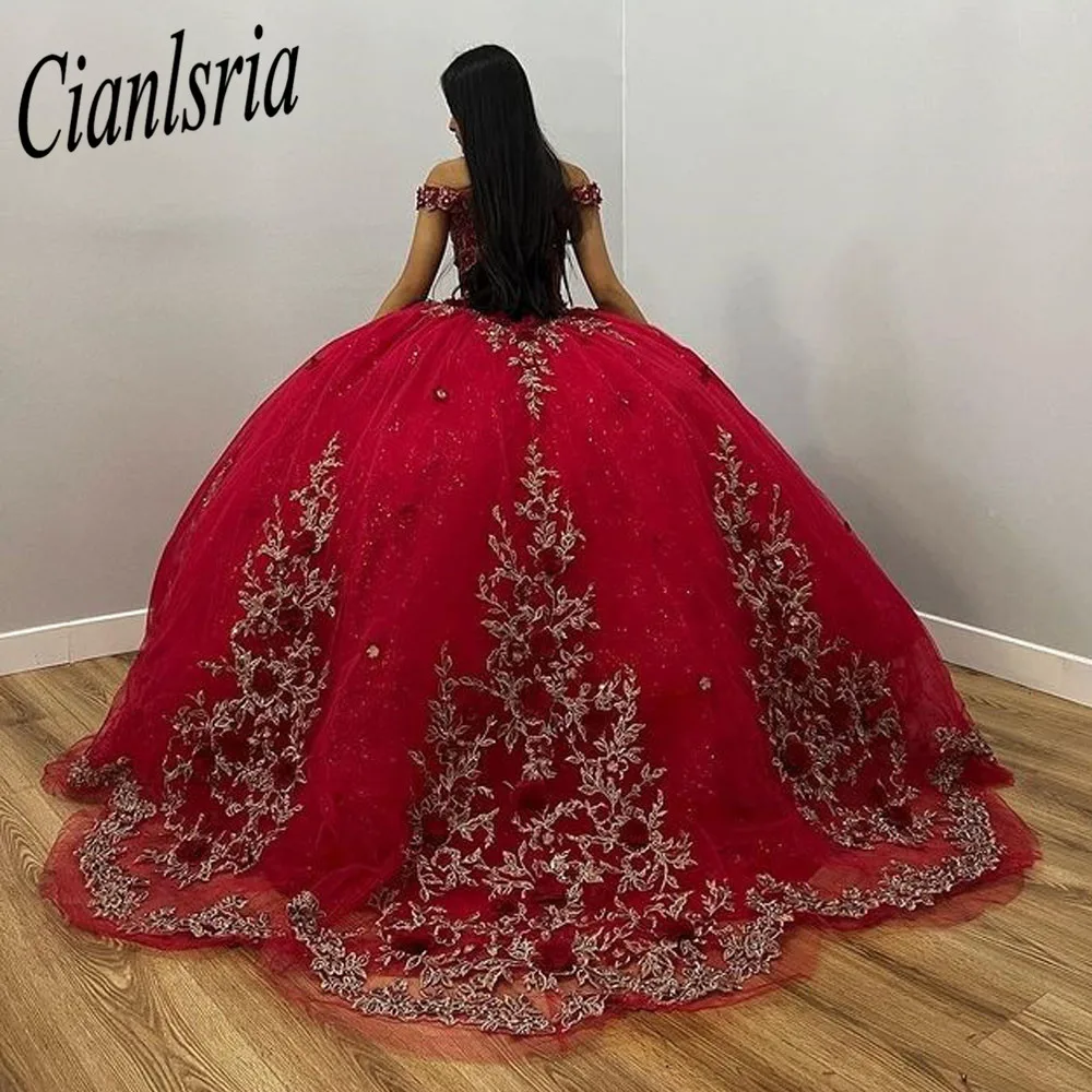 

Burgundy Quinceanera Dresses Ball Gown Puffy Tulle Lace Appliques Beading 2023 Sweet 16 Dresses Party Prom Gowns