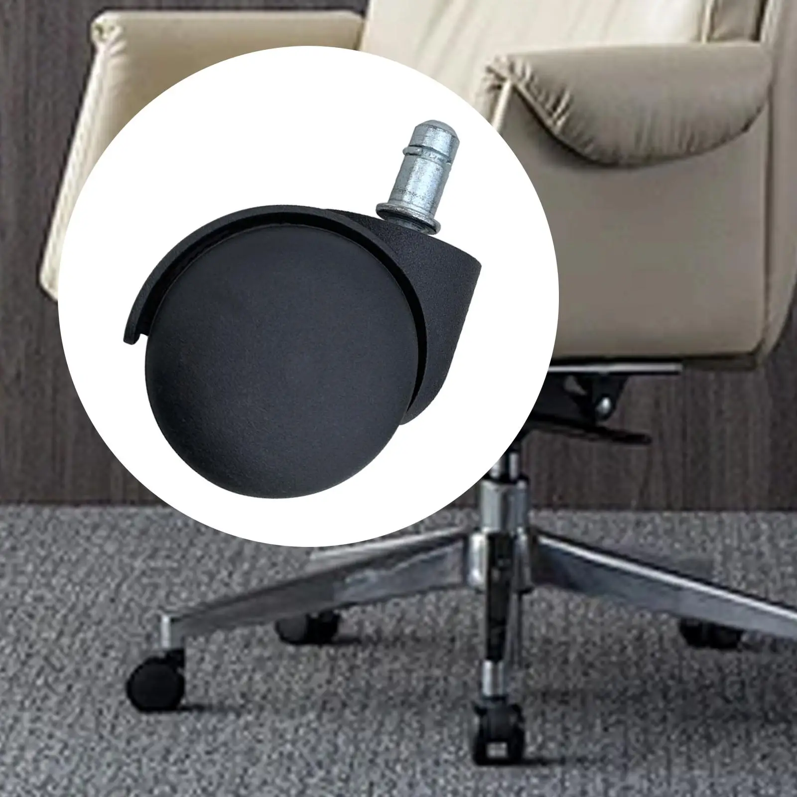 Office Chair Replacement Desk Chair Caster Wheel Mute for Rotating Chair Wood Floors Hardwood Floor Gaming Chair Computer Chair