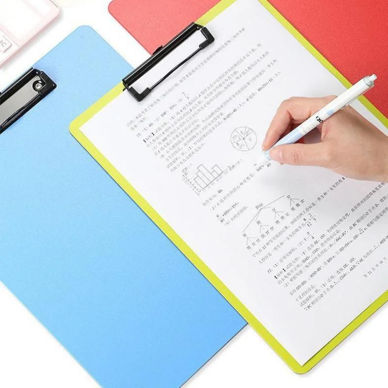 A4 Frosted File Folder Paper Clipboard Writing Pad Splint Memo Clip Board Document Holder School Office Stationery Supplies