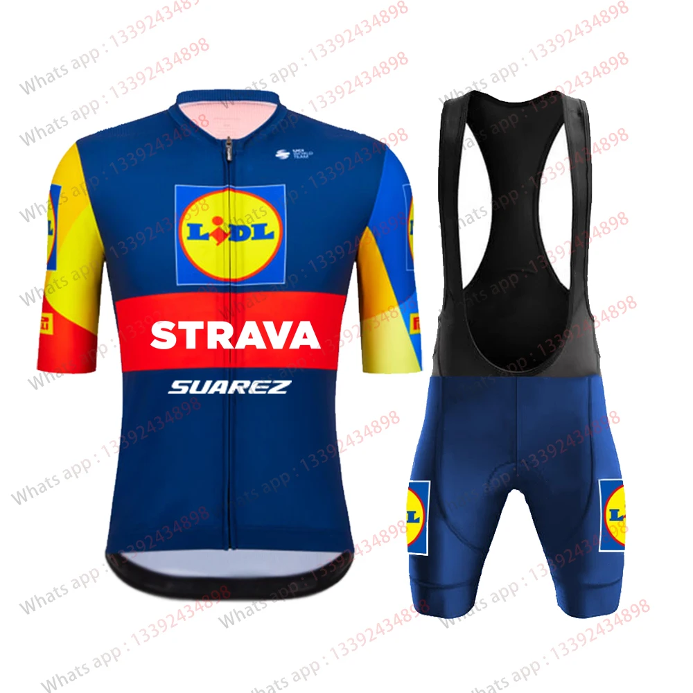 Lidl Abbigliamento Da Ciclismo Da Uomo 2023 New Short Sleeve Maillot Ciclismo Summer Cycling Jersey Set Bike Jersey Champion Cycling Shirt