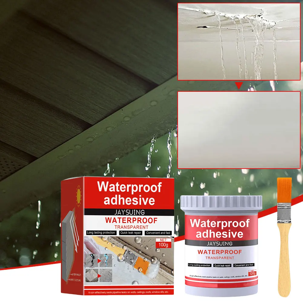 Strong Invisible Waterproof Agent Anti-Leakage Agent with Brush Transparent Sealing Coating Clear Sealant Toilet Repair Tools for sealant glue,silicone sealant,anti leak sealant