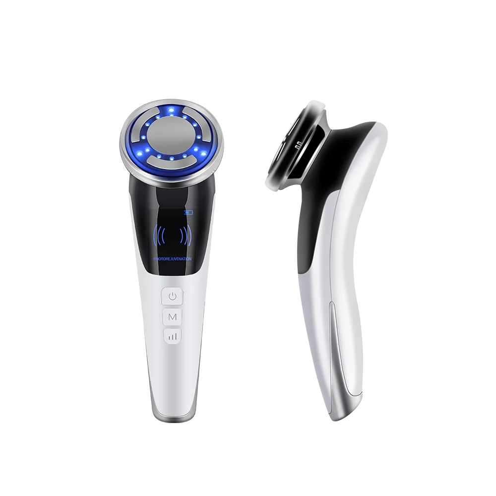 6 in 1 EMS Face Lifting Massager LED Photon Anti Aging Skin Tighten Firm Skin Care Tool Facial Beauty Device Improve Absorption