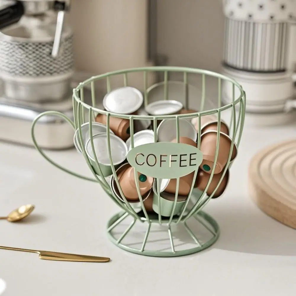 Large Capacity Coffee Pod Holder Irregular Shape Coffee Pod Coffee Capsule Holder Storage Cup Home Decoration