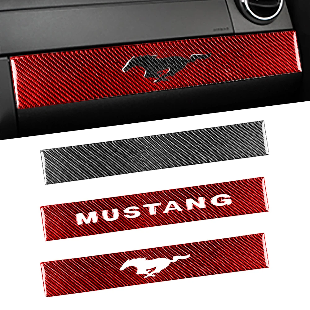 

For Ford Mustang GT350 500 2005 2006 2007 2008 2009 interior modification carbon fiber passenger compartment decorative stickers