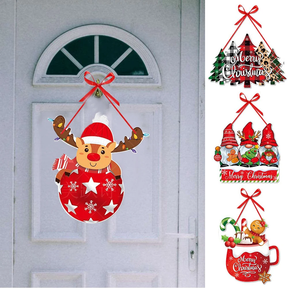

Christmas Tree Pendant Door Hanging Prop Cartoon Cute Christmas Style Creative Christmas Decorations Navidad Новый Год Natal