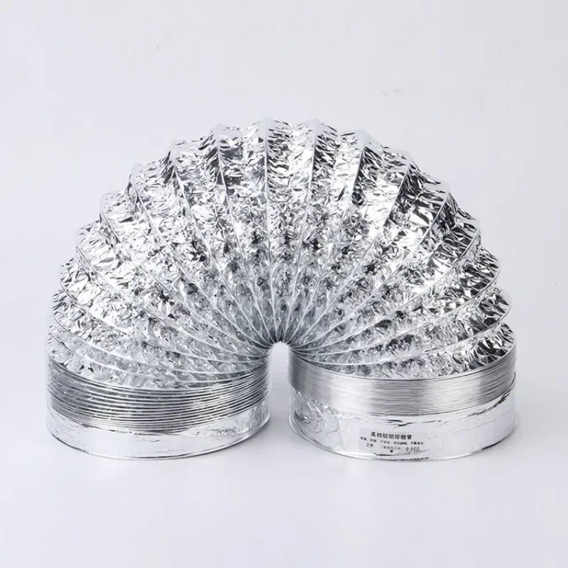 75/100/125/150mm Encrypted Aluminum Foil Ventilation Pipe Scalable Smoke Tube Kitchen Outlet Bathroom Exhaust Fan Hose aluminum foil ventilation pipe ventilation hose