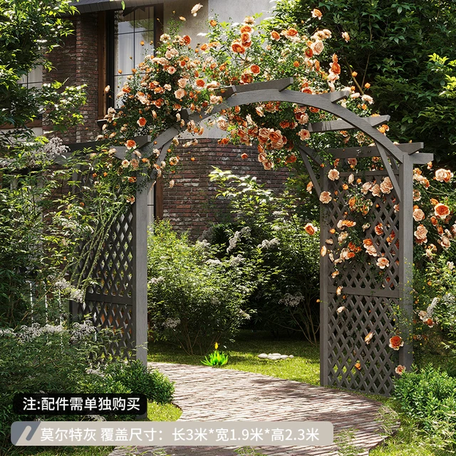 Arco di legno decorazione del giardino arco giardino sfondo esterno  decorazione Stand decorazione di nozze rustica - AliExpress