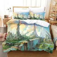 3d Print Anime Game My Time at Sandrock Bedding Set Single Twin Full Queen King Size Bed Set Adult Kid Bedroom Duvet cover Sets 2