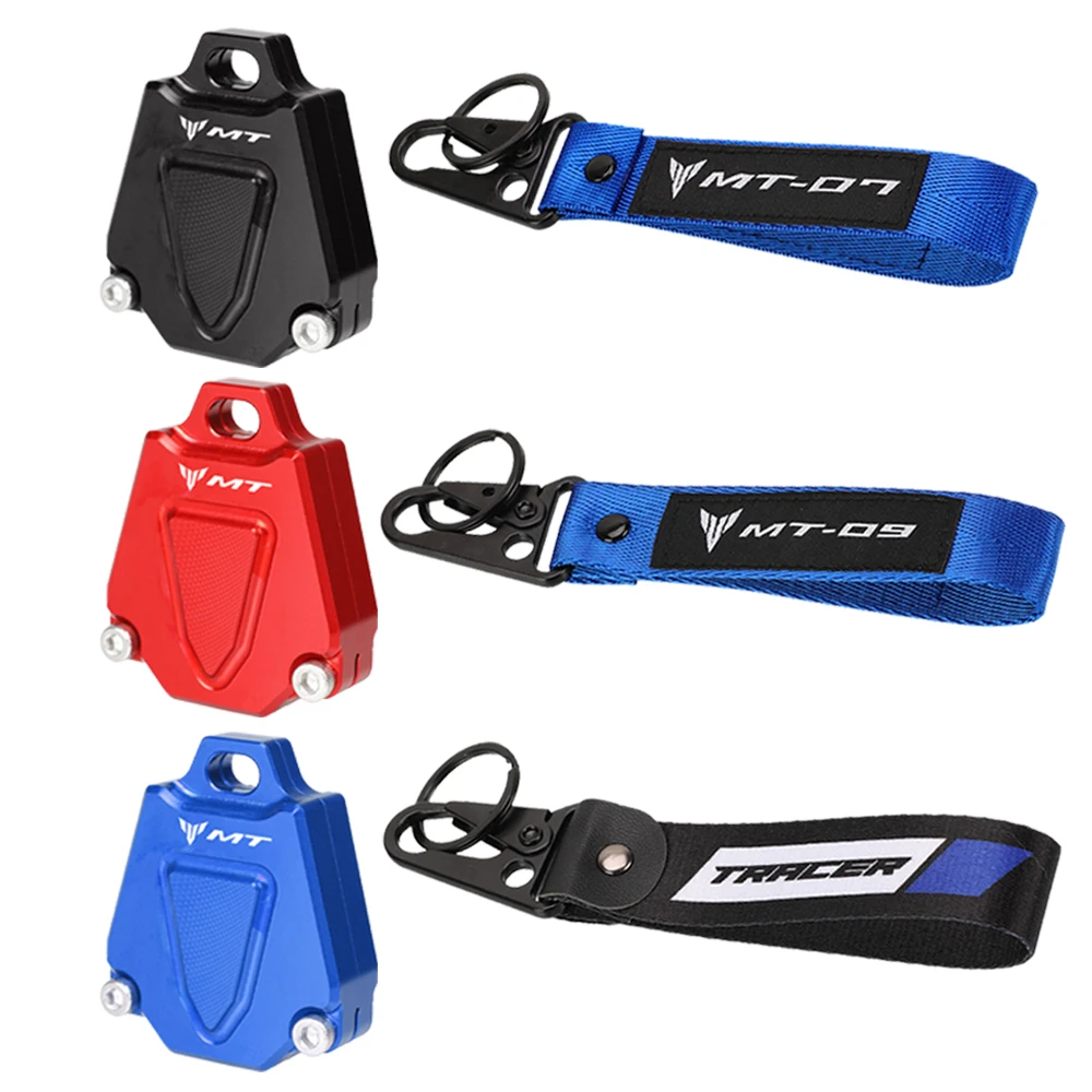 

For YAMAHA MT07 MT09 MT 07 MT-09 Tracer 2013-2019 2021 2022 Motorcycle Accessories Fabric Badge Keyring Key Case Cover Keychain