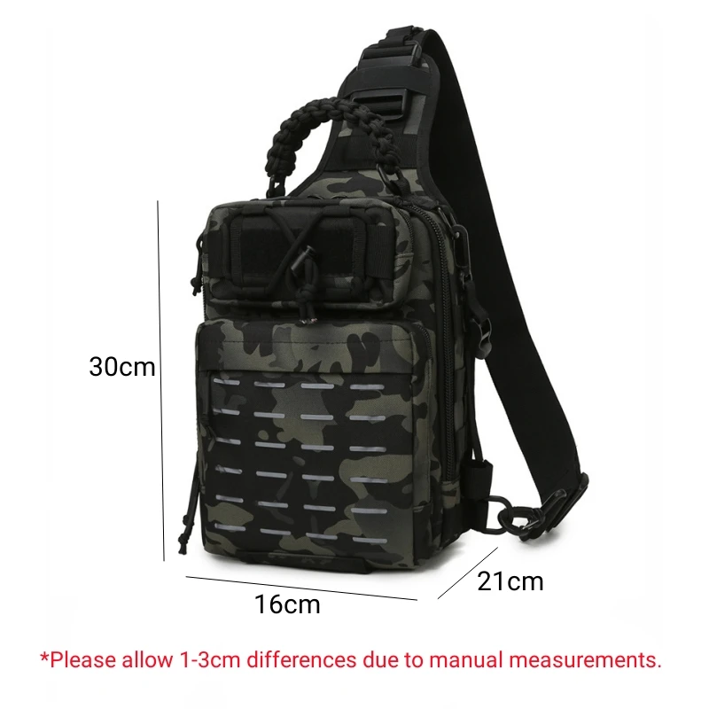 Laser Fishing Bag Military Tactical Molle Backpack Camping Chest Sling Men  Outdoor Sports Fishing Rod Handbags Shoulder Bag - AliExpress