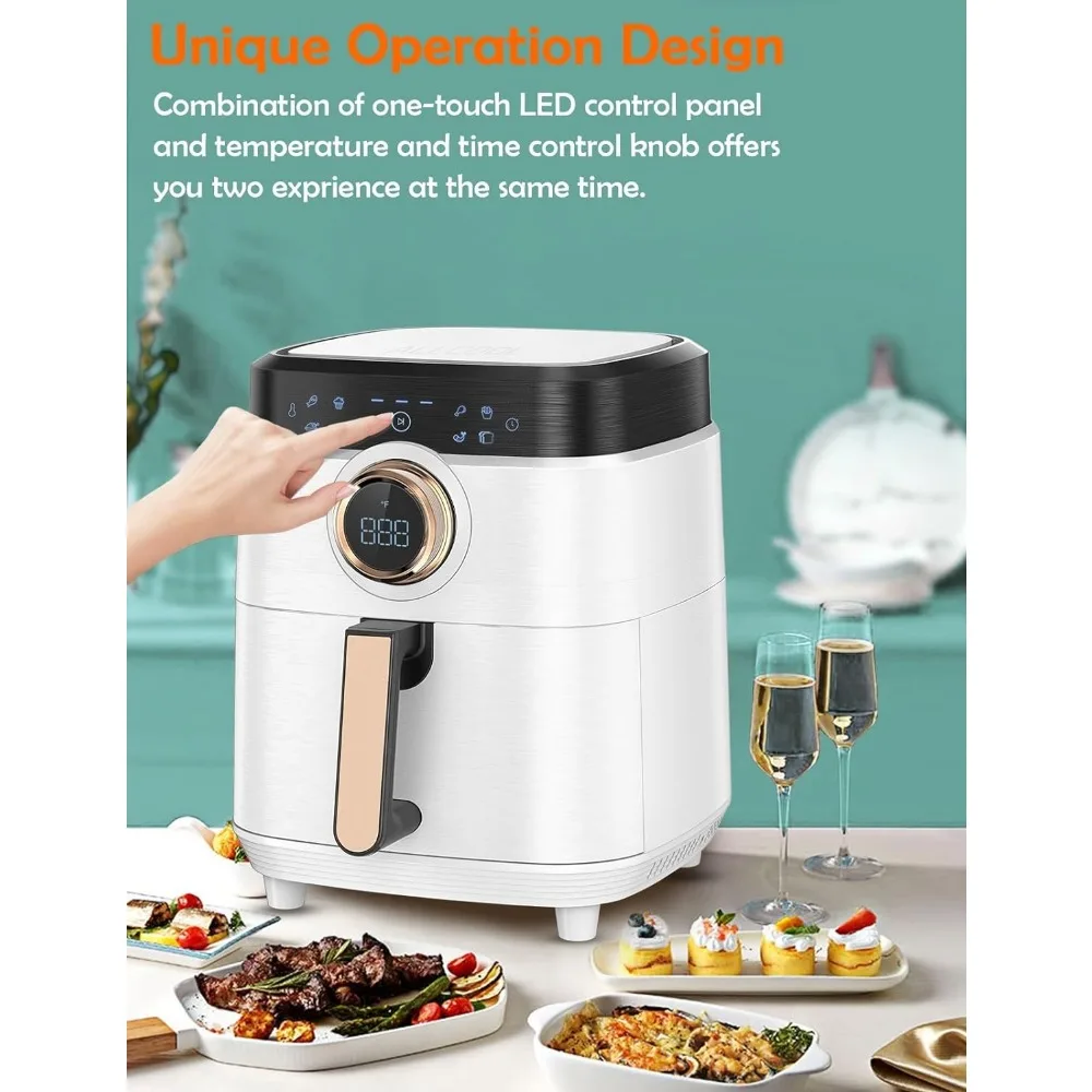 Airfryer Oven 8QT Large 1700W 8-in-1 with Touch Screen Air Fryers Dishwasher Safe Nonstick Basket Freidora de Aire 36 Recipes 4
