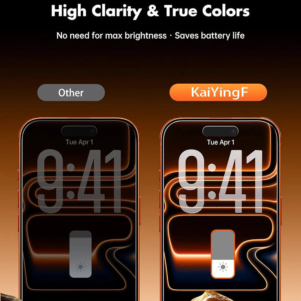 Premium 4-Pack HD Anti-Spy Screen Protector Tempered Glass Film