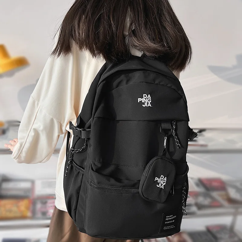 Fashion Cool Lady Leopard School Backpack Women Laptop Nylon Set Bag Girl Cute Travel College Backpack Female Kawaii Trendy Bags